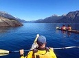 Kayak paddling adventure around Bariloche