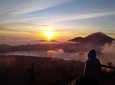 Watch the sunrise from the top of Mount Batur volcano