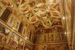 Sistine Chapel at night with Vatican Museums
