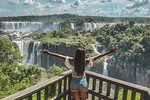 Airport IGU Round Trip & Iguassu Falls Brazilian side & Bird Park 