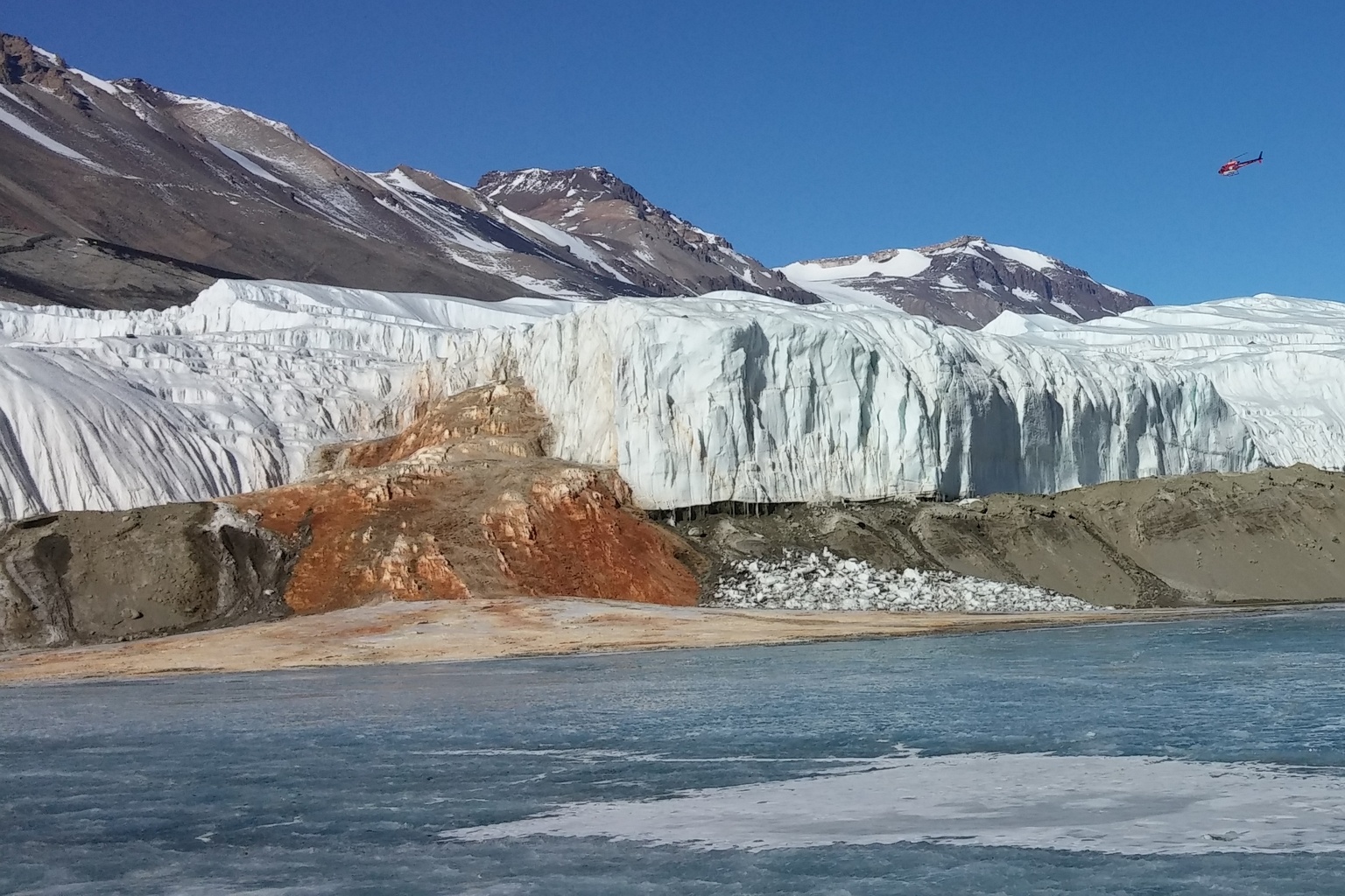 Blood Falls at Taylor Glacier