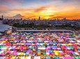  Experience Typical Thailand at Night with Streetfood Dinner & Foot Massage