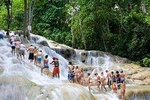 Dunn's River Falls Climb plus Ziplines, ATV, Horse Ride & Swim from Montego Bay