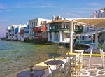 Visit Mikri Venetia (Little Venice), Mykonos Island, Greece