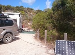 Camp at Pondalowie Bay Bush Campground, Innes National Park, South Australia