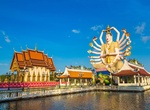 Visit Wat Plai Laem, Ko Samui, Thailand
