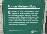 See Great Molasses Flood Plaque, Boston, Massachusetts