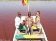 Pink lake with Bandia réserve wildlife minimum 2 people