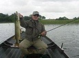 Pike fishing by boat.Lough Corrib,Connemara.English/French speaking Ghillie