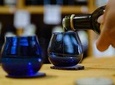 Tasting of extra virgin olive oil in the shop