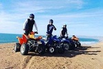 Quad/ATV on the beach and sanddunes Half day