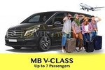 Business MINIVAN Transfer from Brussels Airport to City Center MB V Class 7 PAX