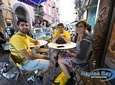 STREETFOOD tour in an old market in the center, and fried pizza
