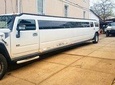 Woodbury Commons Shopping in H2 Hummer White Limousine