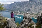 Hiking Vrmac peninsula with panoramic view on Kotor bay