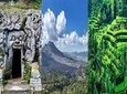 Bali Best Sightseeing Ubud Monkey Forest Rice Terrace Volcano View
