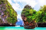 Hong Island By Long Tail Boat From Krabi