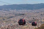 Cable car to el Paraiso, the city slum