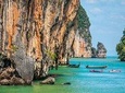Phang Nga Bay (James Bond Island) Sea Canoe Tour with Lunch by Long tail Boat