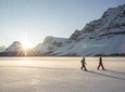 Eco friendly snowshoeing in Scenic Landscape