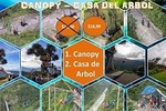 Canopy 1300m Round Trip Over Manto de la Novia Waterfall
