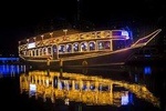 Dubai Marina Dhow Dinner Cruise with Transfers by Lexus ES 350 Or Mercedes Viano