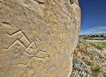 Camp in Writing-on-Stone Provincial Park (Áísínai'pi), Alberta, Canada (UNESCO site)