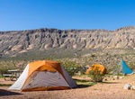 Camp at Red Rock Canyon Campground, Red Rock Canyon, Nevada