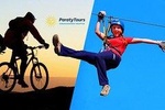 Amazing adventure package - bike + zip line + tree climbing