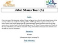 Jabal Shams (Grand Canyon) Tour