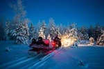 Northern Lights Sledge Ride By Snowmobile 