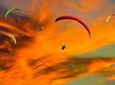 Morocco Marrakech Agafay Desert Paragliding Sunset.