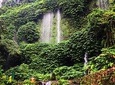 Benang kelambu waterfall and benang stokel waterfall lombok