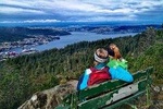 On Top of Bergen - Hiking with mountain guide.