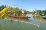 Eco cooking class & Fishing tour by bamboo basket boat 