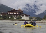 Raft Pho Chu and Mo Chu Rivers, Punakha Dzong, Bhutan