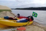 Crossing the Small Sheets in Kayak by Costa Leste EcoAventura