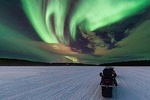 Hunting Northern Lights by Snowmobile with Picnic