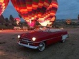 Classic Car Tour at the Sunset Time