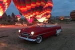 Classic Car Tour at the Sunset Time