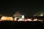 sound and light show at Giza pyramids