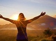 Sunrise hiking on stunning Mount Batur volcano & Hot Spring