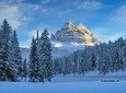 Snowshoe hike to the Three Peaks of Lavaredo