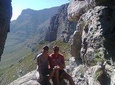An exciting scramble on Table Mountain