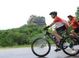 5th century rock fortress shadow cycling – Sigiriya