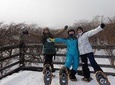 First snow play & snowshoe