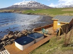 Relax at Hauganes Hot Pot, Hauganes, Iceland