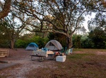 Camp at Pickens Campground, Gulf Islands National Seashore, Florida