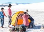 Camp at White Sands Backcountry Campsite, White Sands National Monument, New Mexico