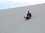 Sledding White Sands, New Mexico